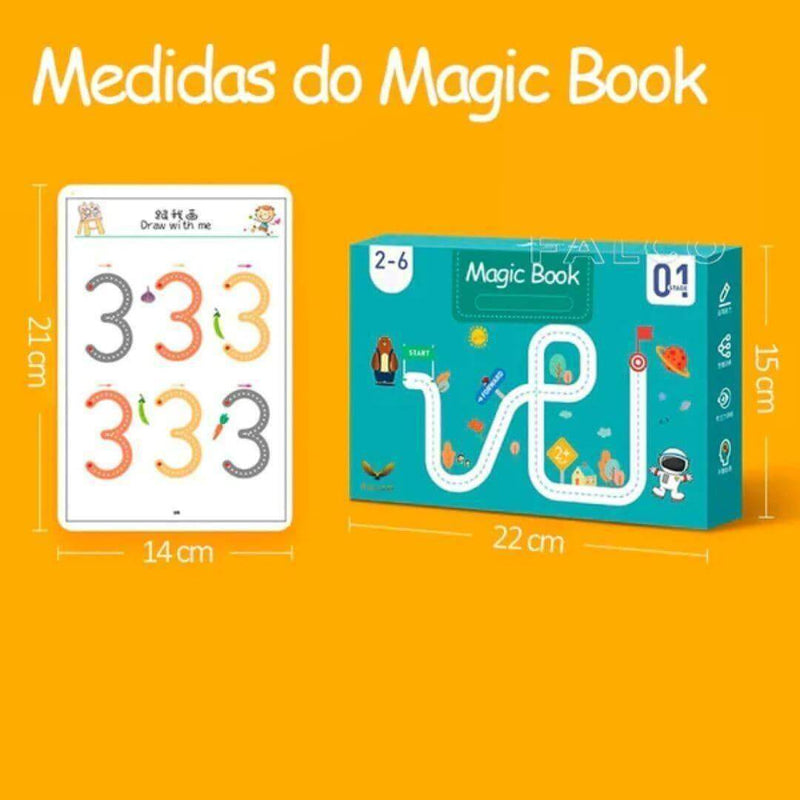 Caderno de Traço e Desenho Infantil Magic Book- Últimas Unidades 🔥